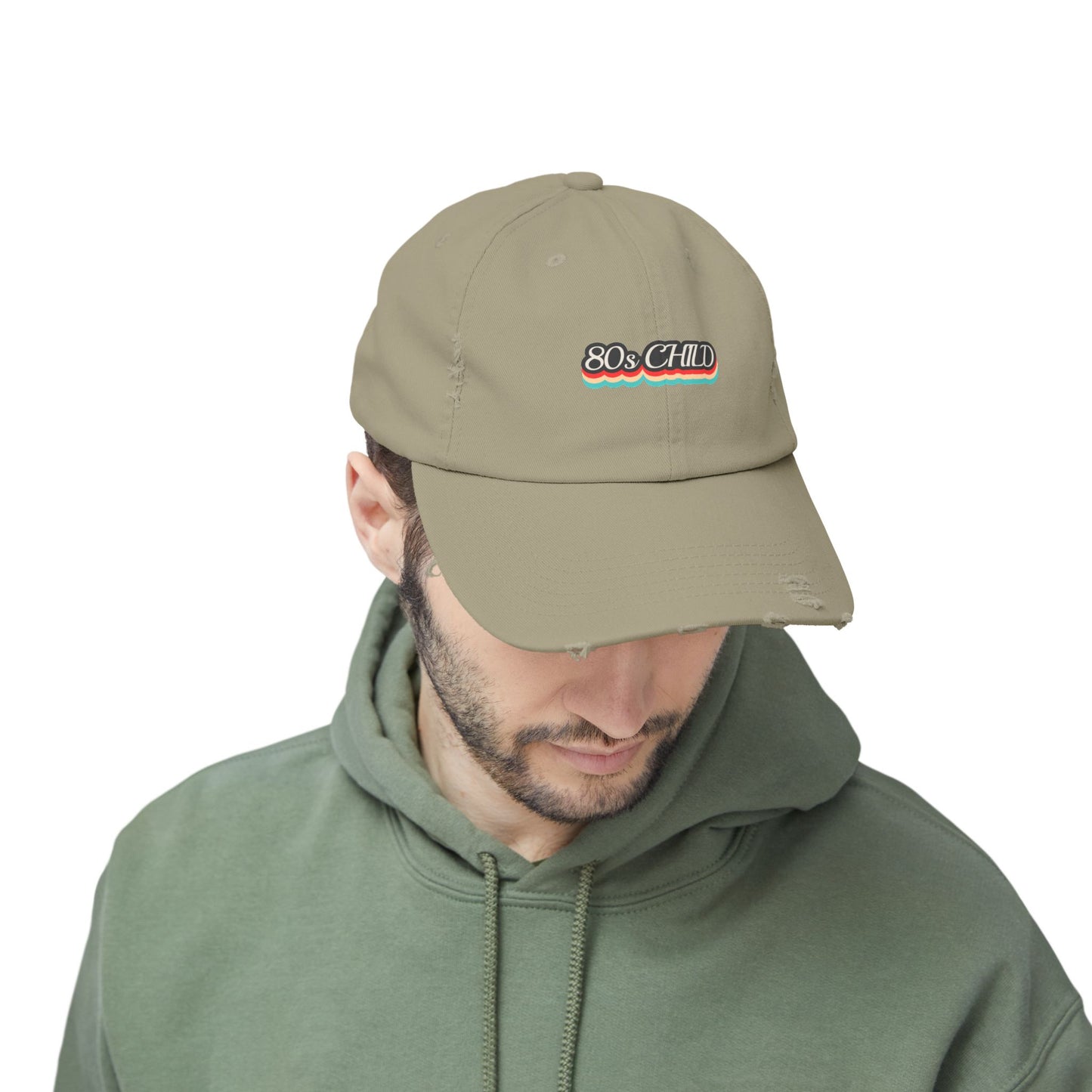 Unisex Distressed Cap- 80s child