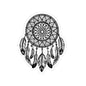 Dreamcatcher Kiss-Cut Sticker — Boho Feather Laptop Decal