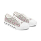 Floral Vine Low Top Sneakers — Women's Casual Garden Print Shoes