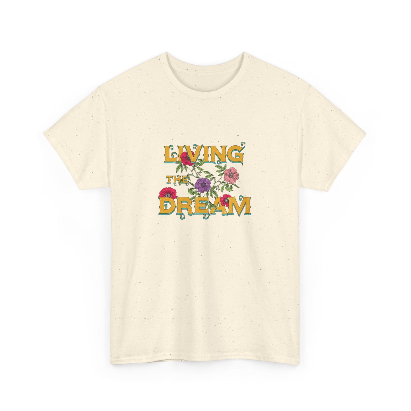 Living the Dream Floral Tee, Unisex Cotton T-Shirt, Inspirational Gift, Casual Everyday Wear, Flower Graphic Shirt, Summer Wardrobe [...]