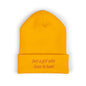 Hunting Enthusiast Beanie - "Just a Girl Who Loves to Hunt" Embroidered Cuffed Beanie