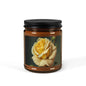 Yellow Rose Soy Candle - Amber Jar Scented Candle (Multi-Size)
