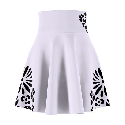 Chic Floral Women's Skater Skirt – Perfect for Parties, Casual Outings, & Festive Events