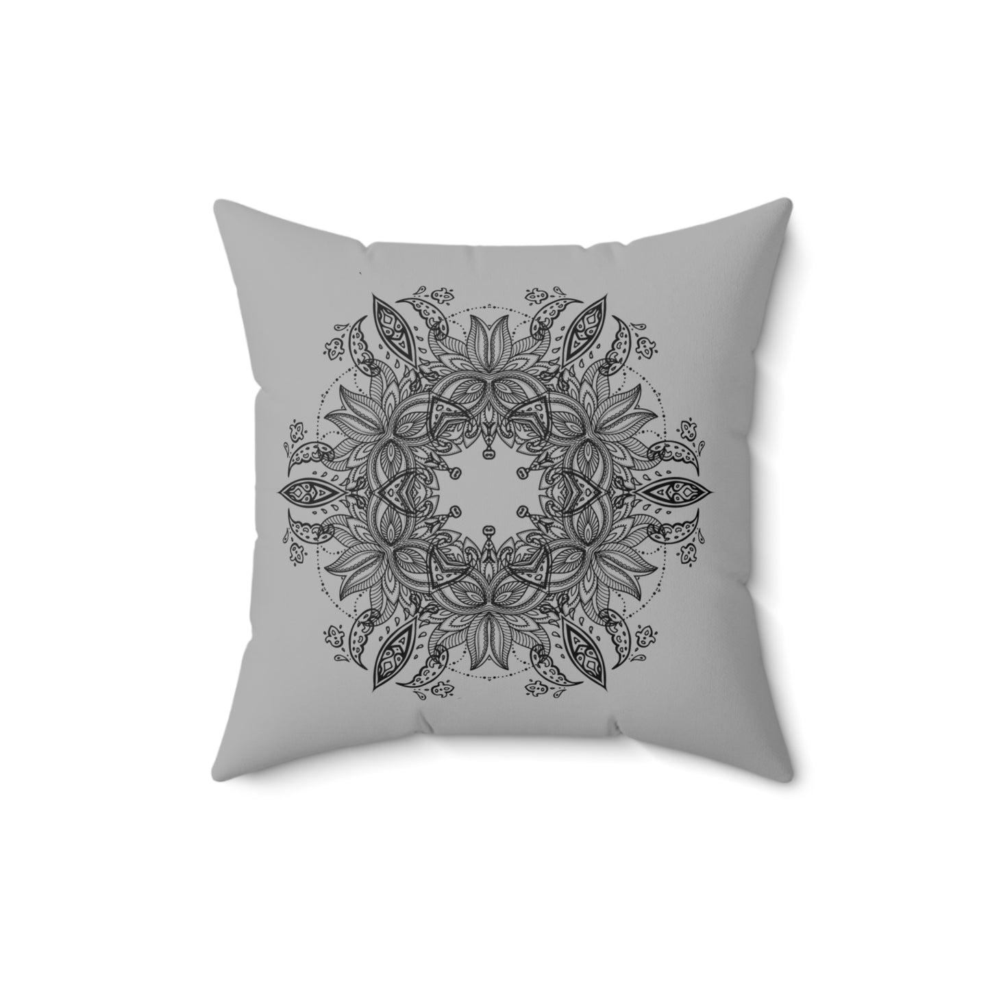 Floral Mandala Decorative Pillow
