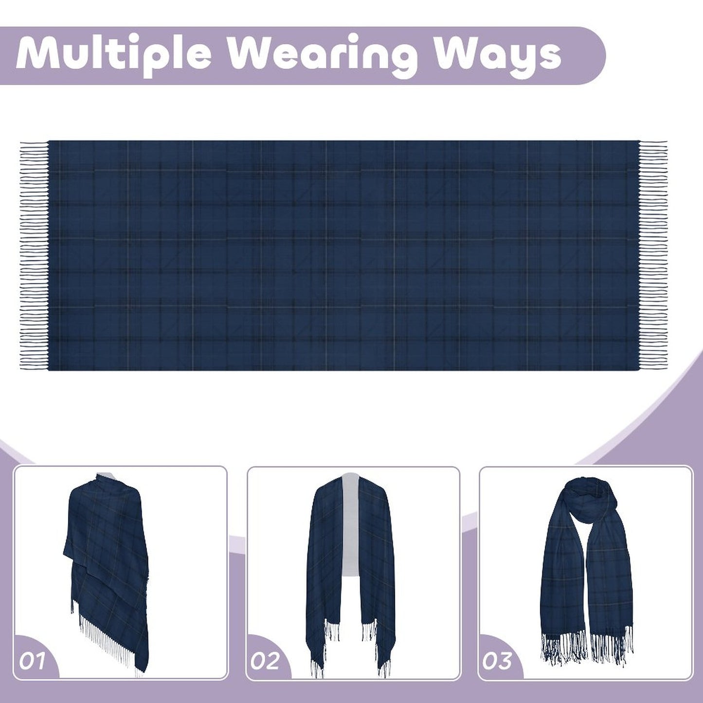 Cashmere-like Tassel Scarf