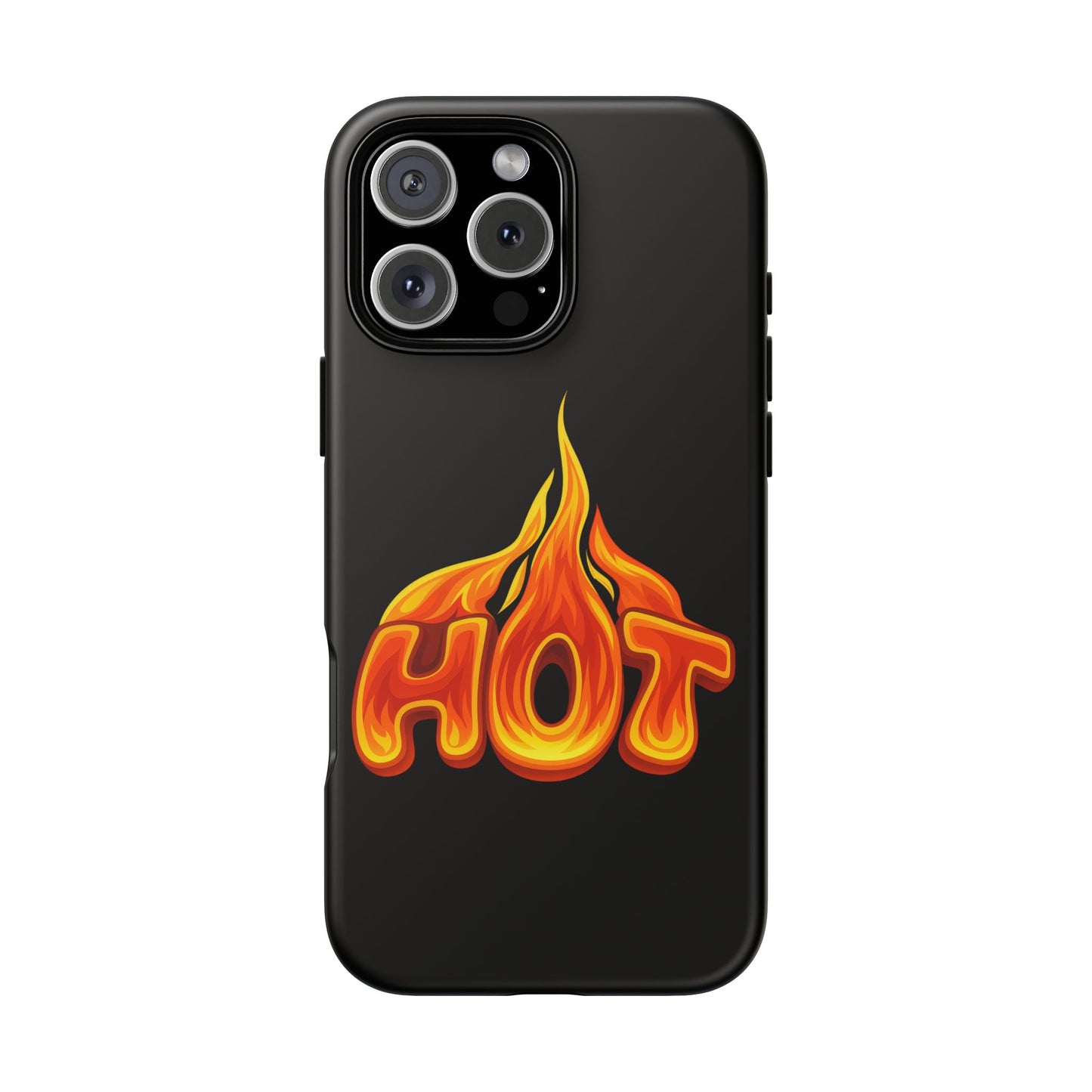 Stylish Phone Case, Hot Flames Design, Gift for Teens, Trendy Accessory, Protective Cover, Unique Phone Case