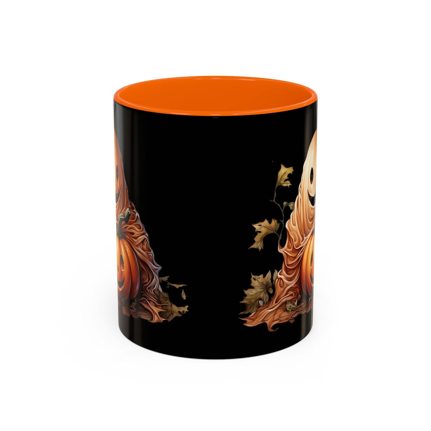 Halloween Ghost Pumpkin Coffee Mug, Spooky Drinkware, Fall Decor, Halloween Gift, Pumpkin Spice Lover's Mug