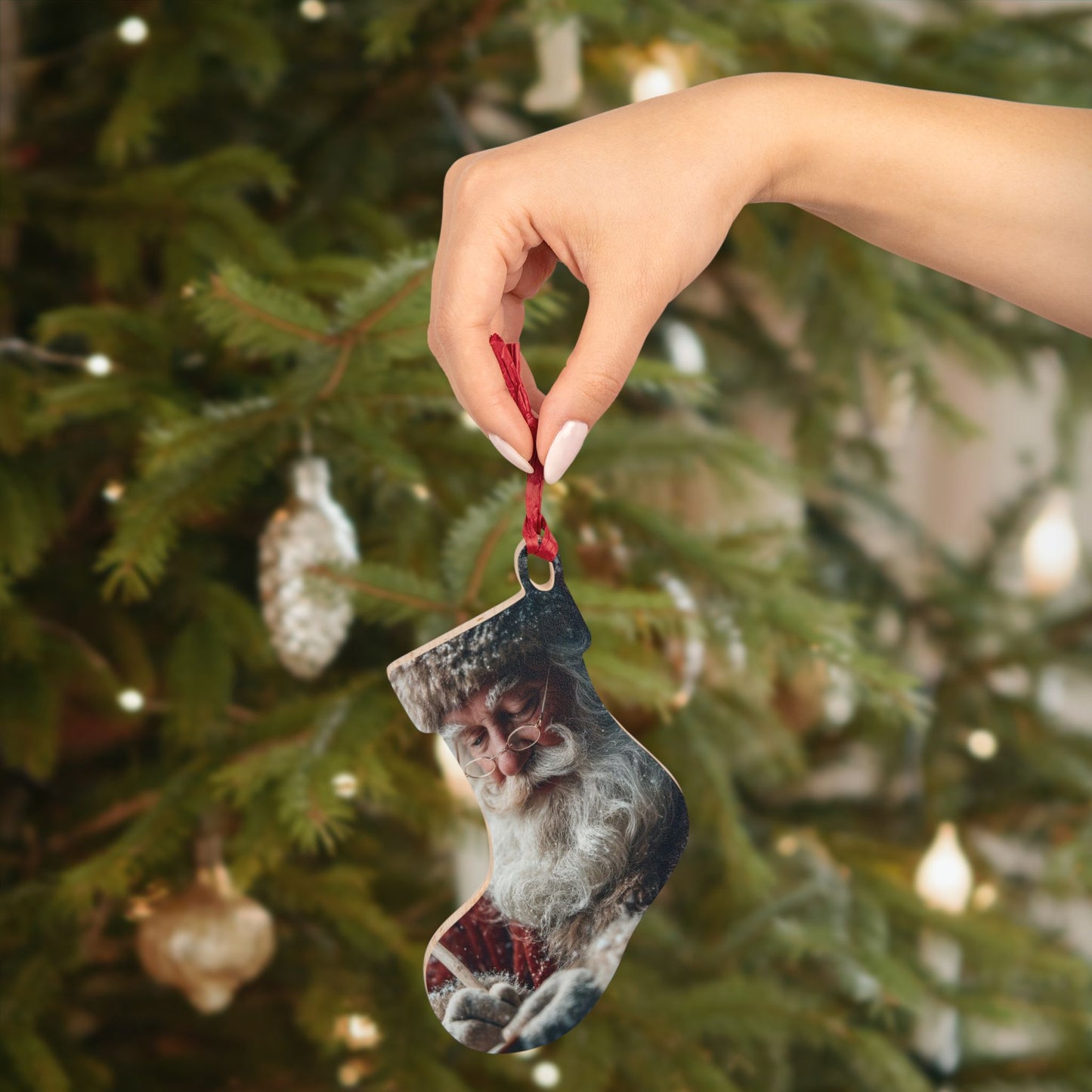 Wooden Ornaments - Santa