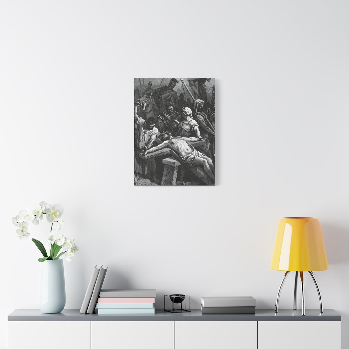 Crucifixion Art Matte Canvas Print – Stretched Religious Wall Decor