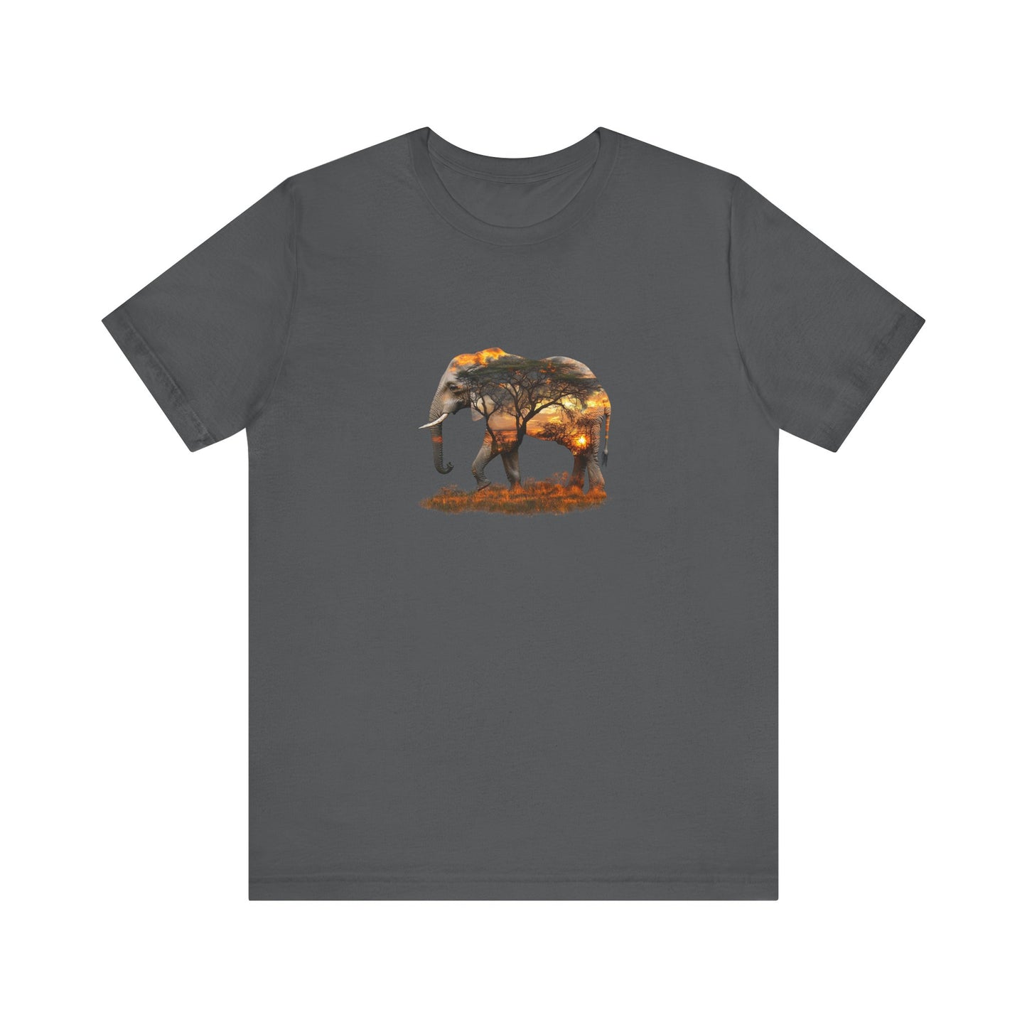 Elephant Sunset Unisex Jersey Tee