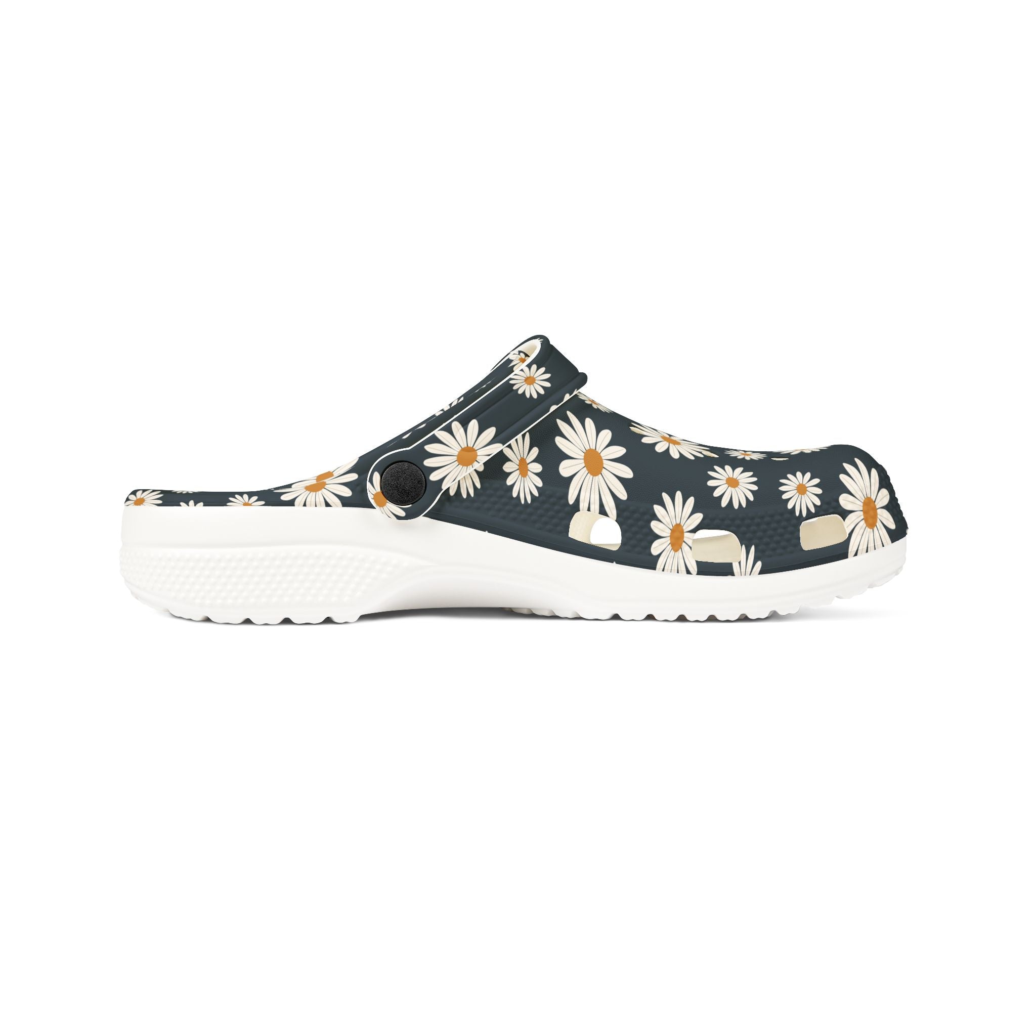 Daisy Print Foam Clogs/ Croc — Comfortable Floral Garden Shoes