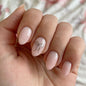 French Minimalist Nude Pink Almond Short Press On Nails