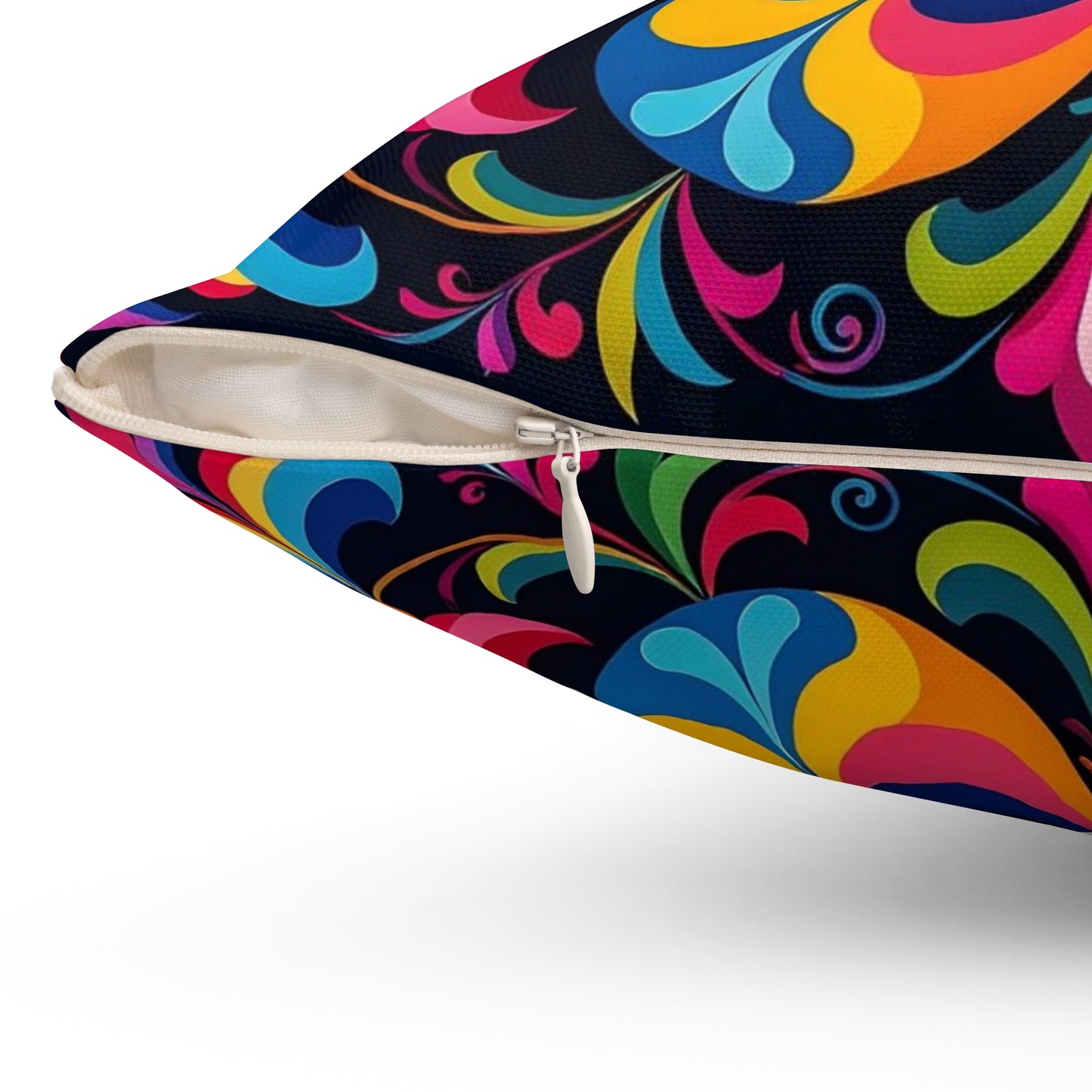 Psychedelic Mandala Decorative Pillow