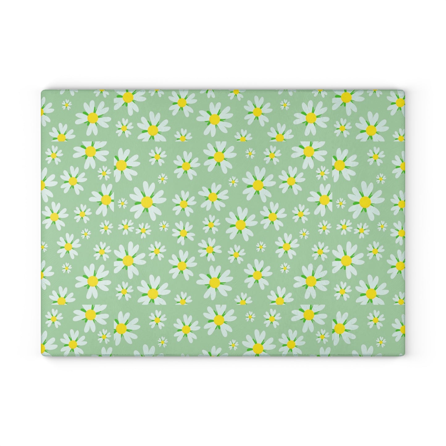 Charming Daisy Glass Cutting Board, Floral Kitchen Decor, Gift for Chefs, Home Essentials, Mother's Day Present, Spring Kitchenware