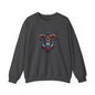 Colorful Mardi Gras Unisex Crewneck Sweatshirt, Festival Sweater