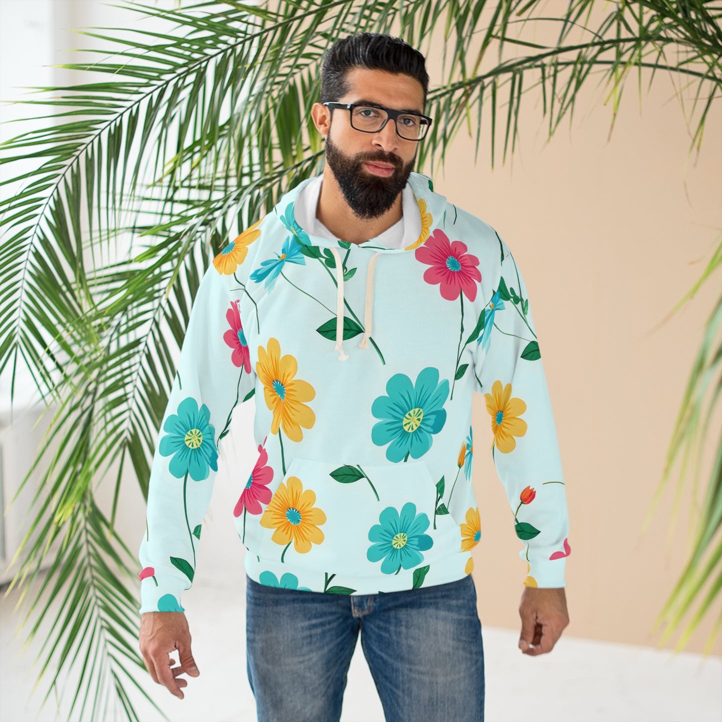 Floral Spring Hoodie — Pastel Daisy