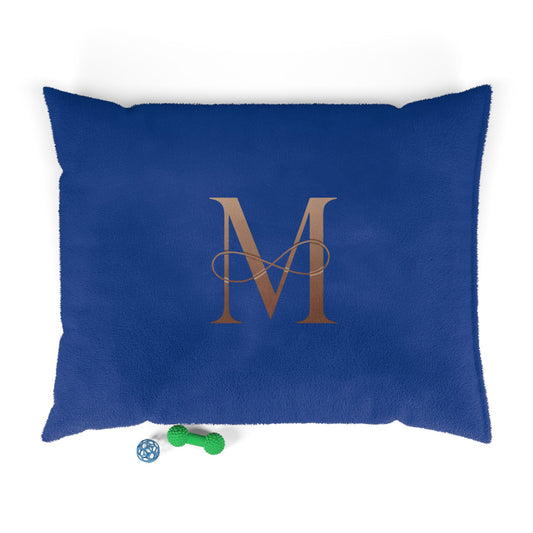 Personalized Luxury Pet Bed with Monogrammed Design, Cozy Dog Bed, Cat Bed, Custom Pet Accessories, Gift for Dog Lovers