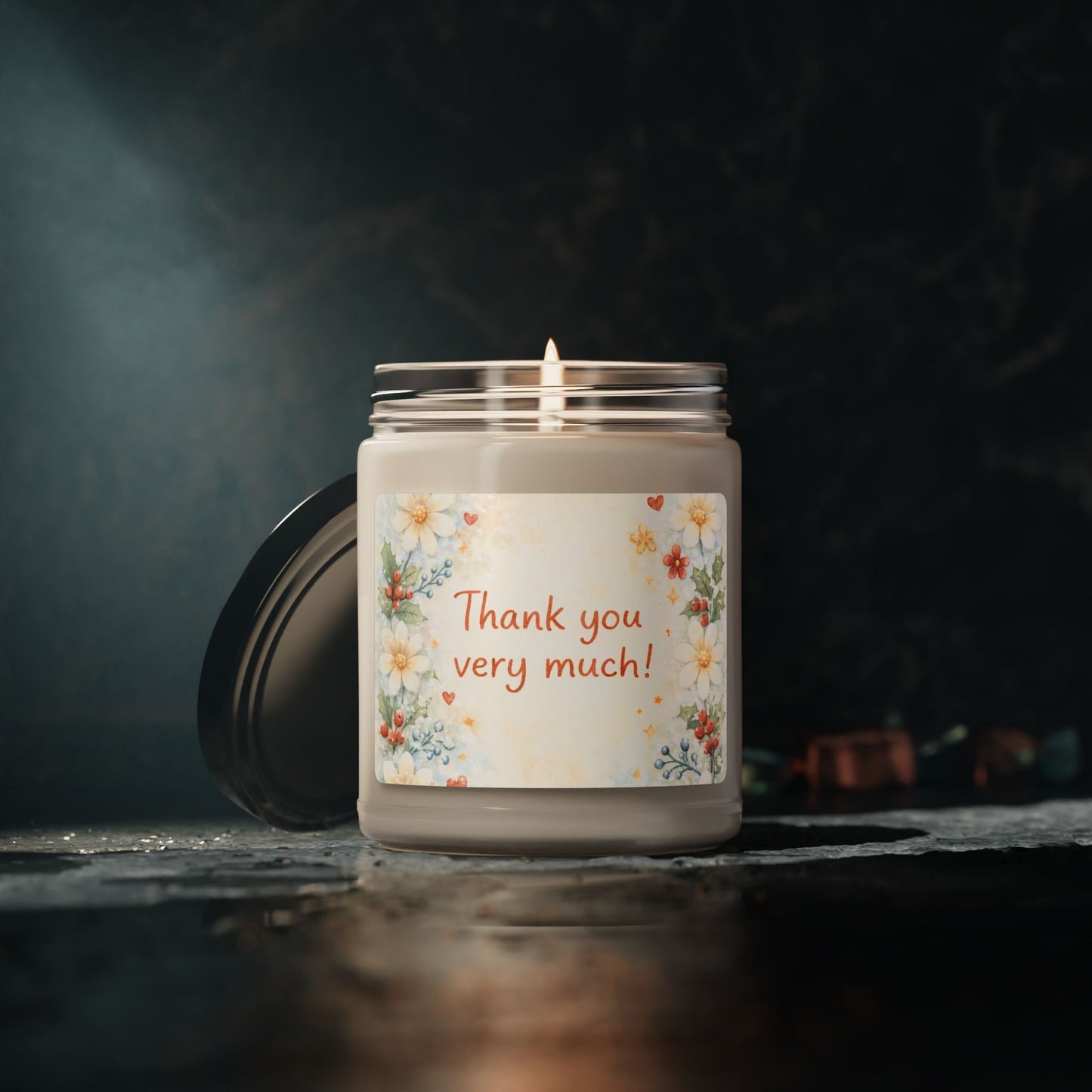 Thank You Very Much Floral Scented Soy Candle — 9oz Jar