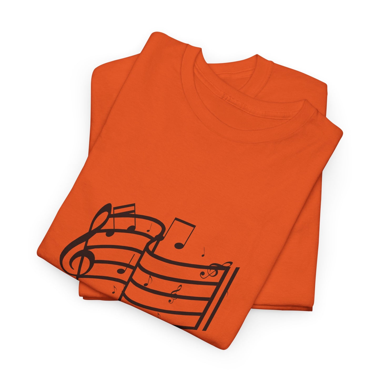 Music Notes T‑Shirt — Minimalist Sheet Music Tee for Musicians & Music Lovers