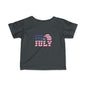 Patriotic Infant Tee - Celebrate 4th of July, Baby Independence Day Shirt, USA Toddler Tee, Children's Holiday Apparel, Red White Blue Tee