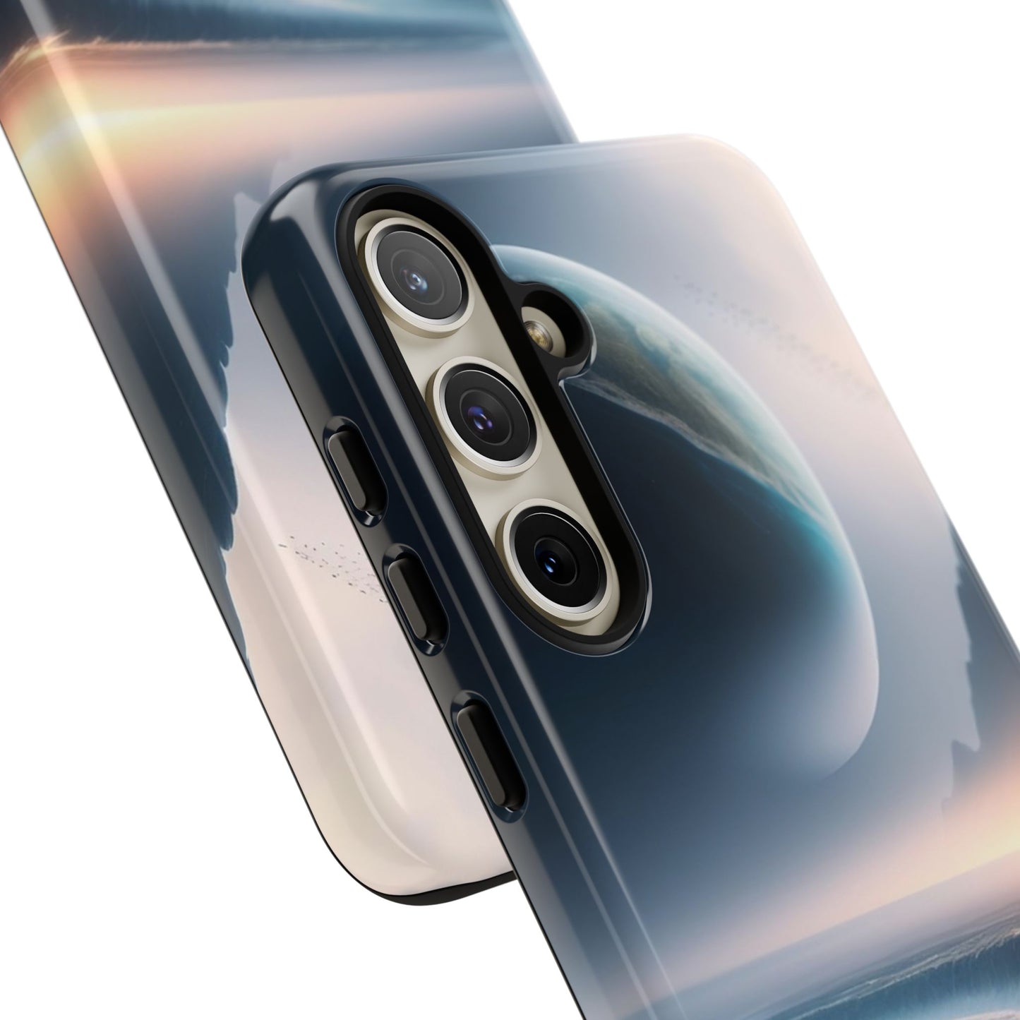 Galaxy Ocean Phone Case — Surreal Planet Beach Tough Case