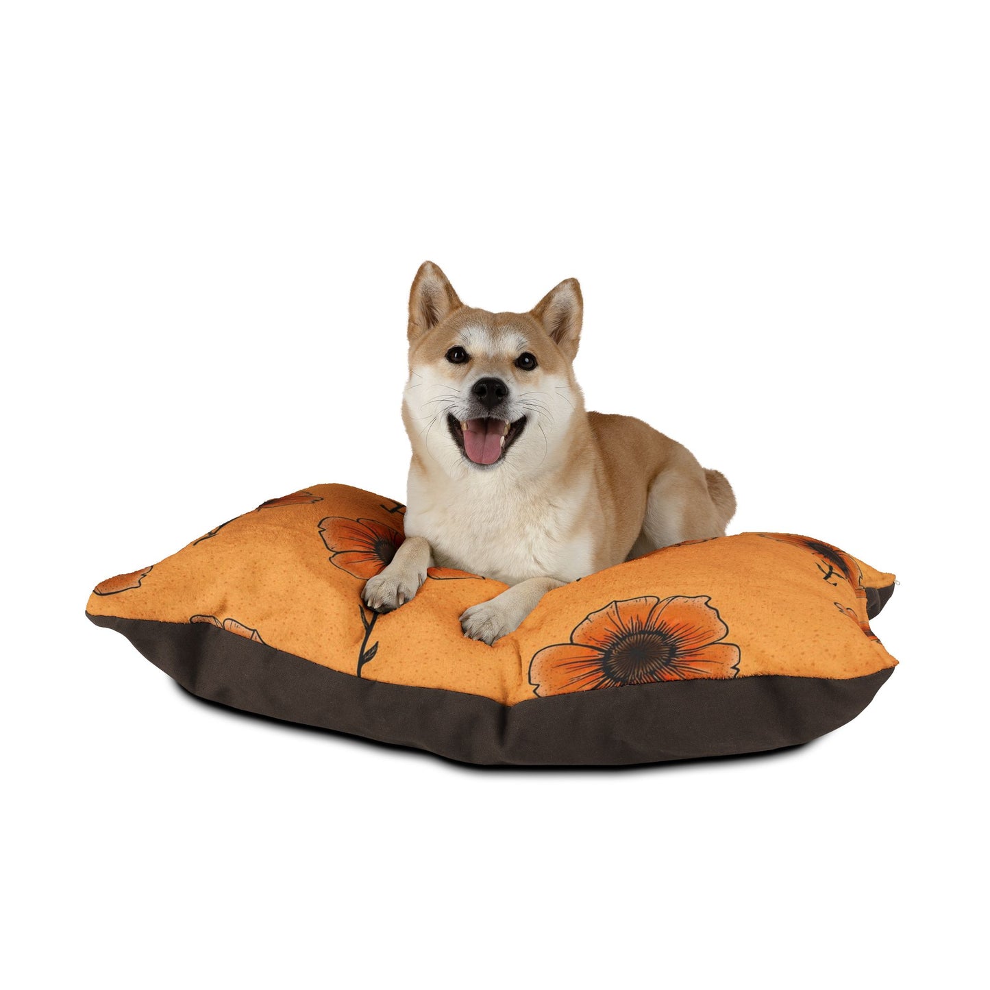 Warm Floral Pet Bed for Cozy Days, Dog Bed, Cat Bed, Housewarming Gift, Decorative Pet Decor, Pet Comfort, Spring Vibes