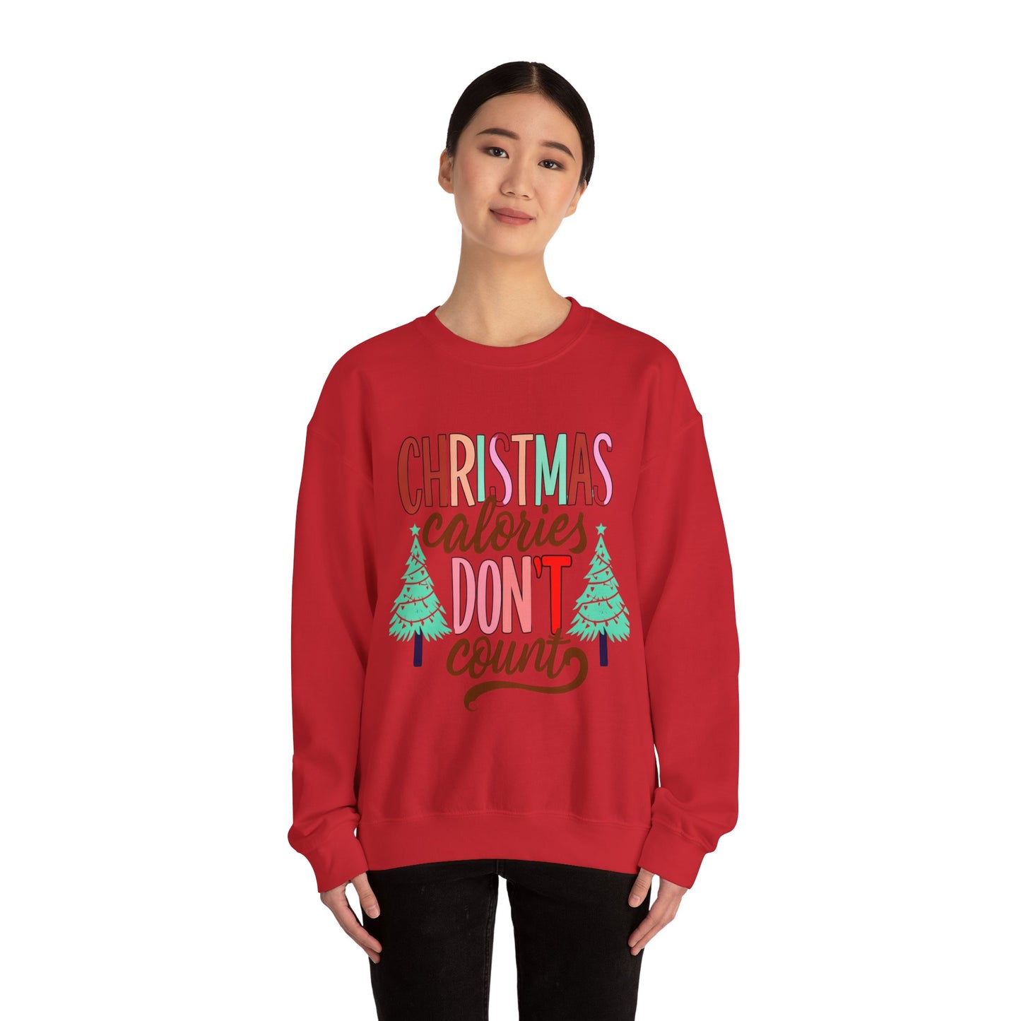 Christmas Calories Don't Count Sweatshirt — Funny Holiday Crewneck