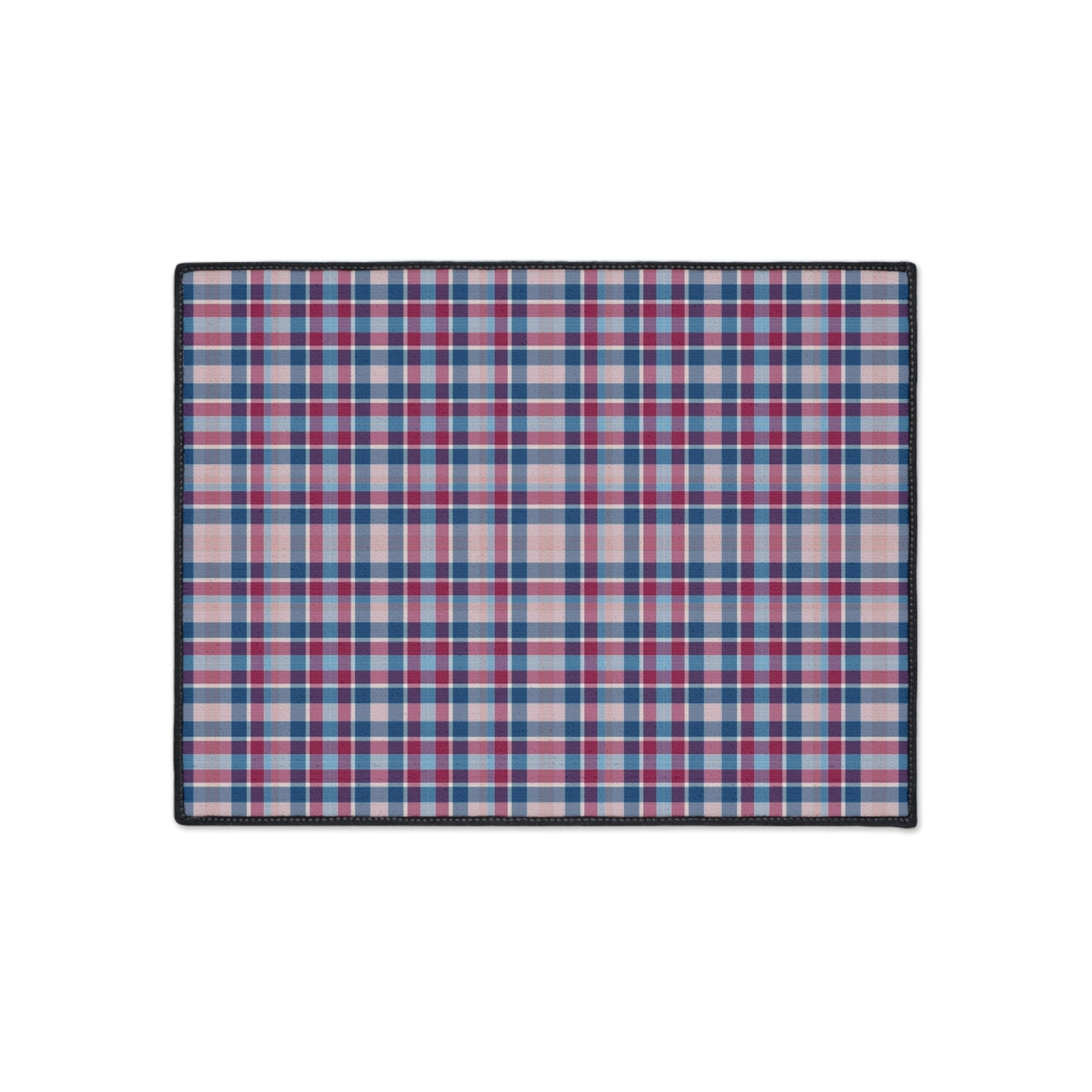 Plaid Heavy-Duty Floor Mat — Durable Non-Slip Rug for Entryway & Garage