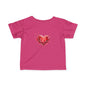 Infant Tee with Watercolor Heart – Baby Valentine Shirt