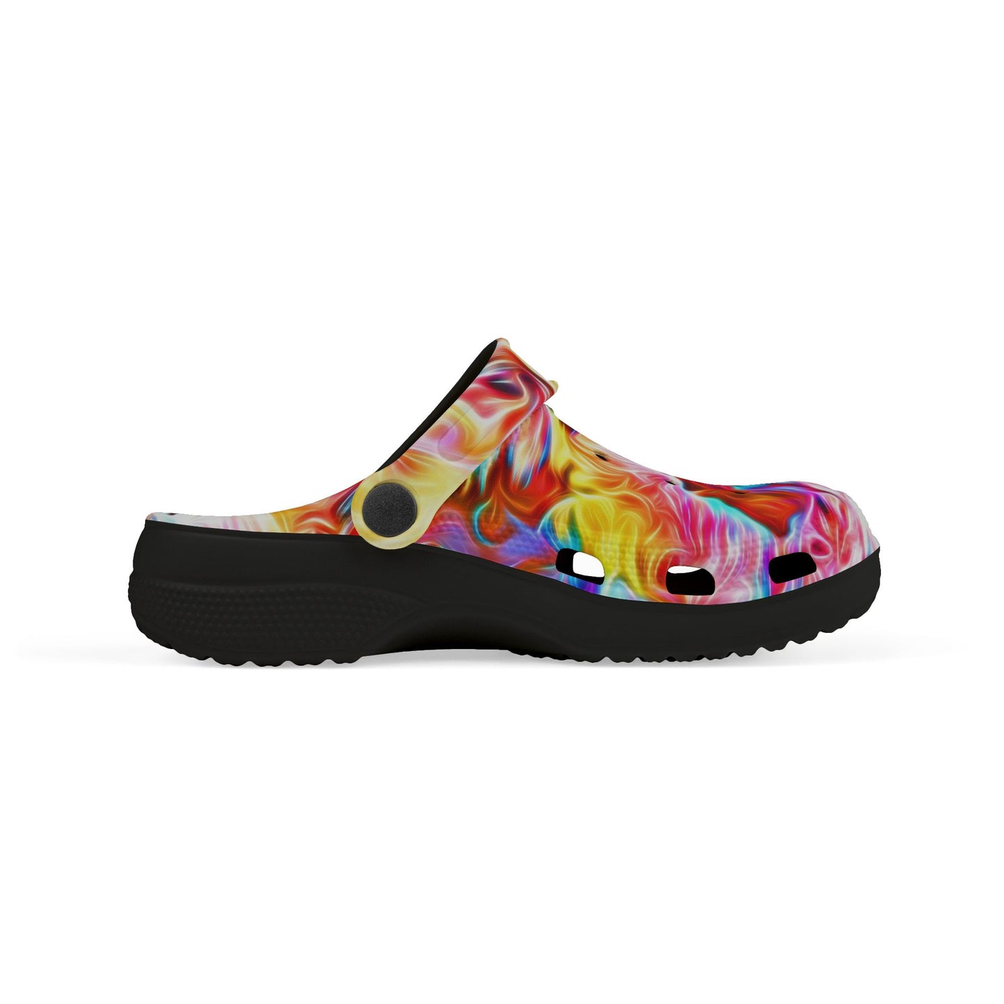 Kids Colorful Swirl EVA Foam Clogs — Vibrant Tie-Dye Slip-On Shoes for Toddlers & Children