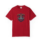 Vibrant Graphic Unisex T-Shirt with Floral Mask Design