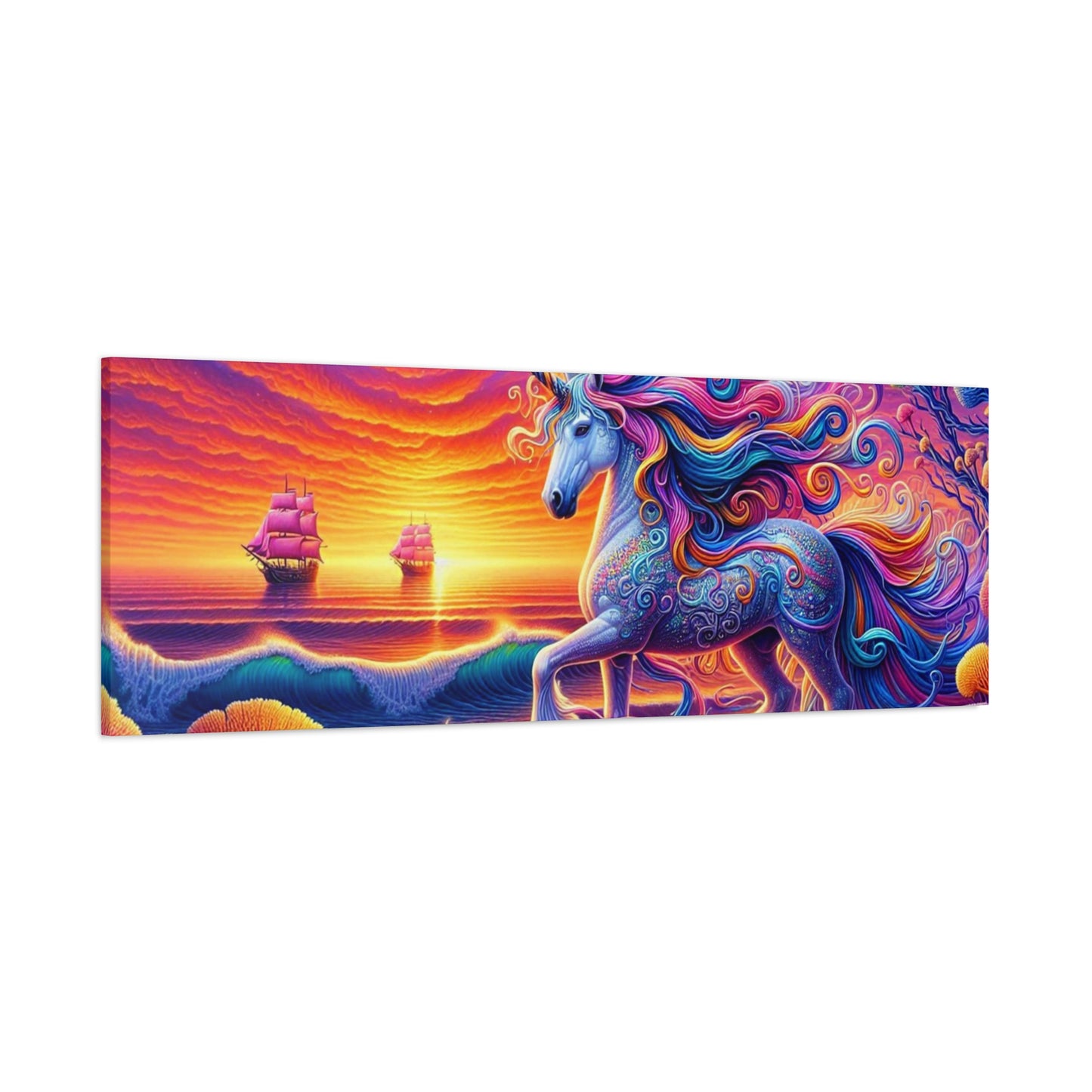 Matte Canvas, Stretched, 1.25"  Unicorn