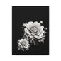 Monochrome Rose Canvas Print — Black & White Floral Wall Art