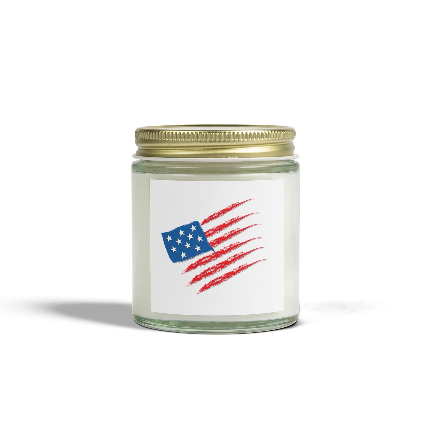 Patriotic Scented Candle, American Flag Decor