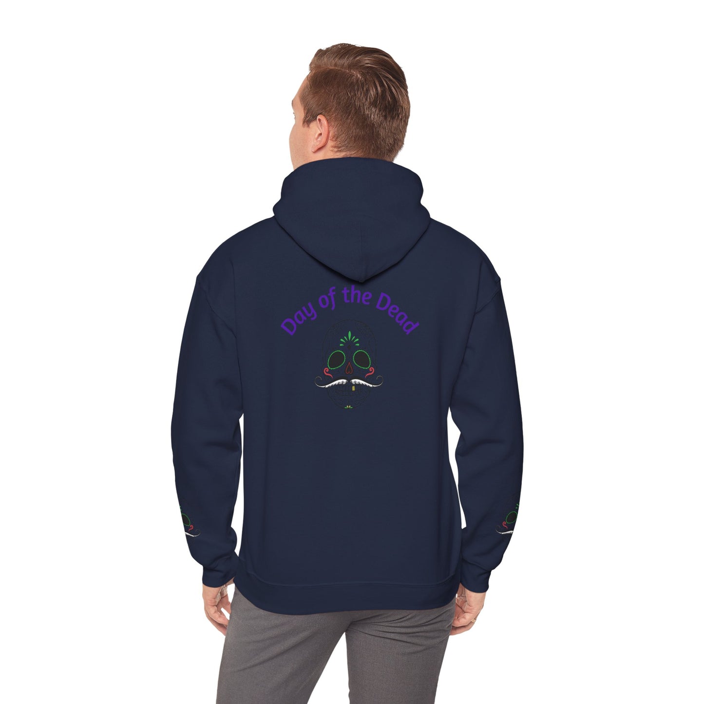 Day of the Dead Hoodie | Unisex Heavy Blend Sweatshirt, Skull Art, Mexican Holiday Apparel, Halloween Costume, Festival Gear
