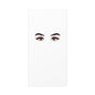 Glam Eyes Matte Canvas Wall Art — Brown Eyes with Red Lashes