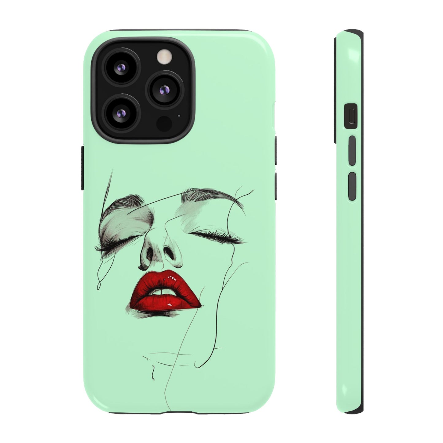 Stylish Phone Case, Artistic Phone Cover, Trendy Tech Accessory, Unique Cell Phone Protector, Gift for Her, Modern Aesthetic
