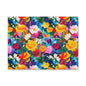 Vibrant Floral Matte Canvas Wall Art — Colorful Garden Print, Stretched 1.25"