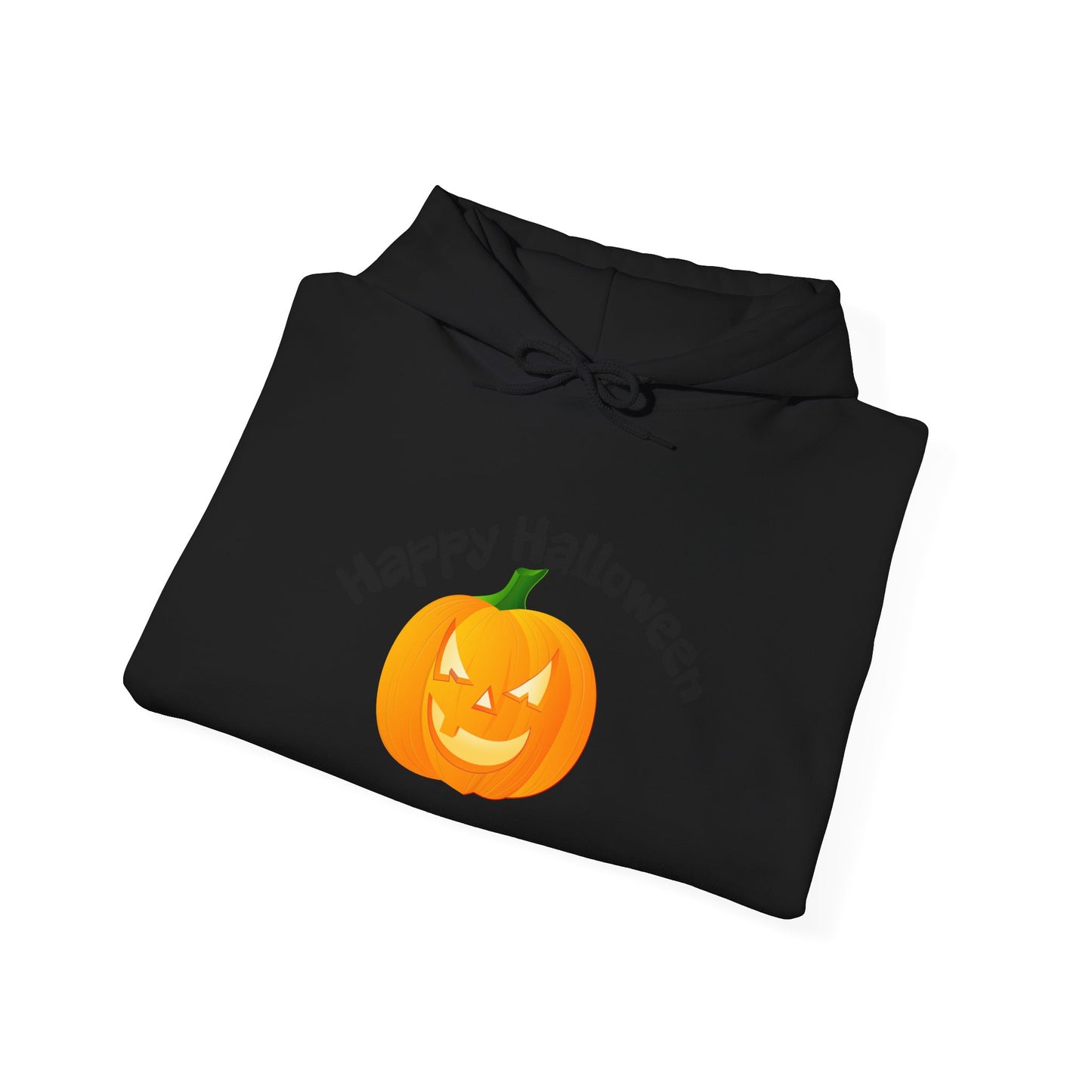 Halloween Pumpkin Hoodie with 'Happy Halloween' Design, Cozy Unisex Sweatshirt for Fall Celebrations, Perfect for Halloween Parties, [...]