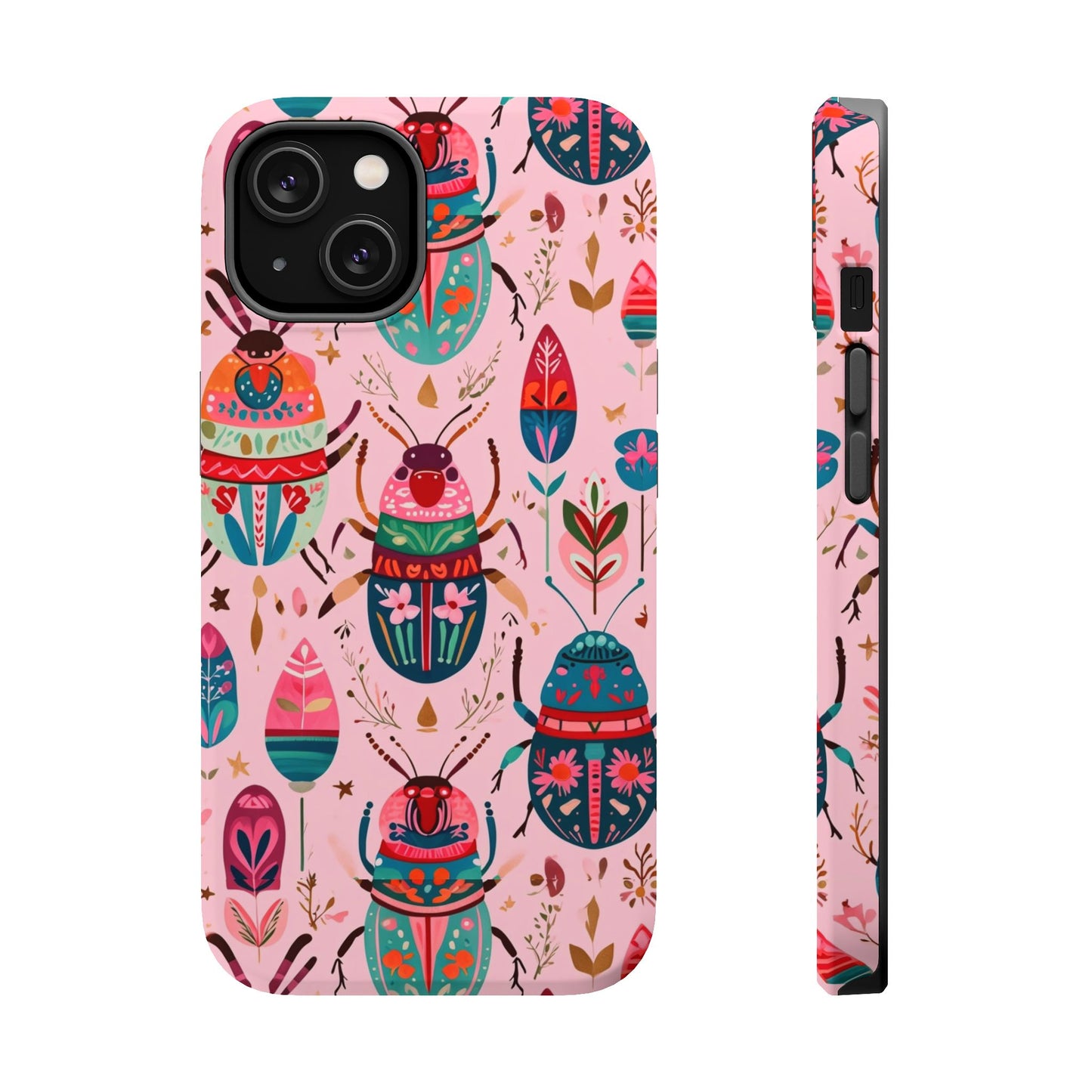 Phone Case — Colorful Boho Beetle Magnetic Impact-Resistant Cover