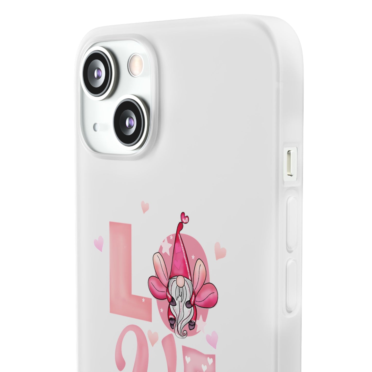 Love Gnome Phone Case — Cute Pink Valentine Flexi Case