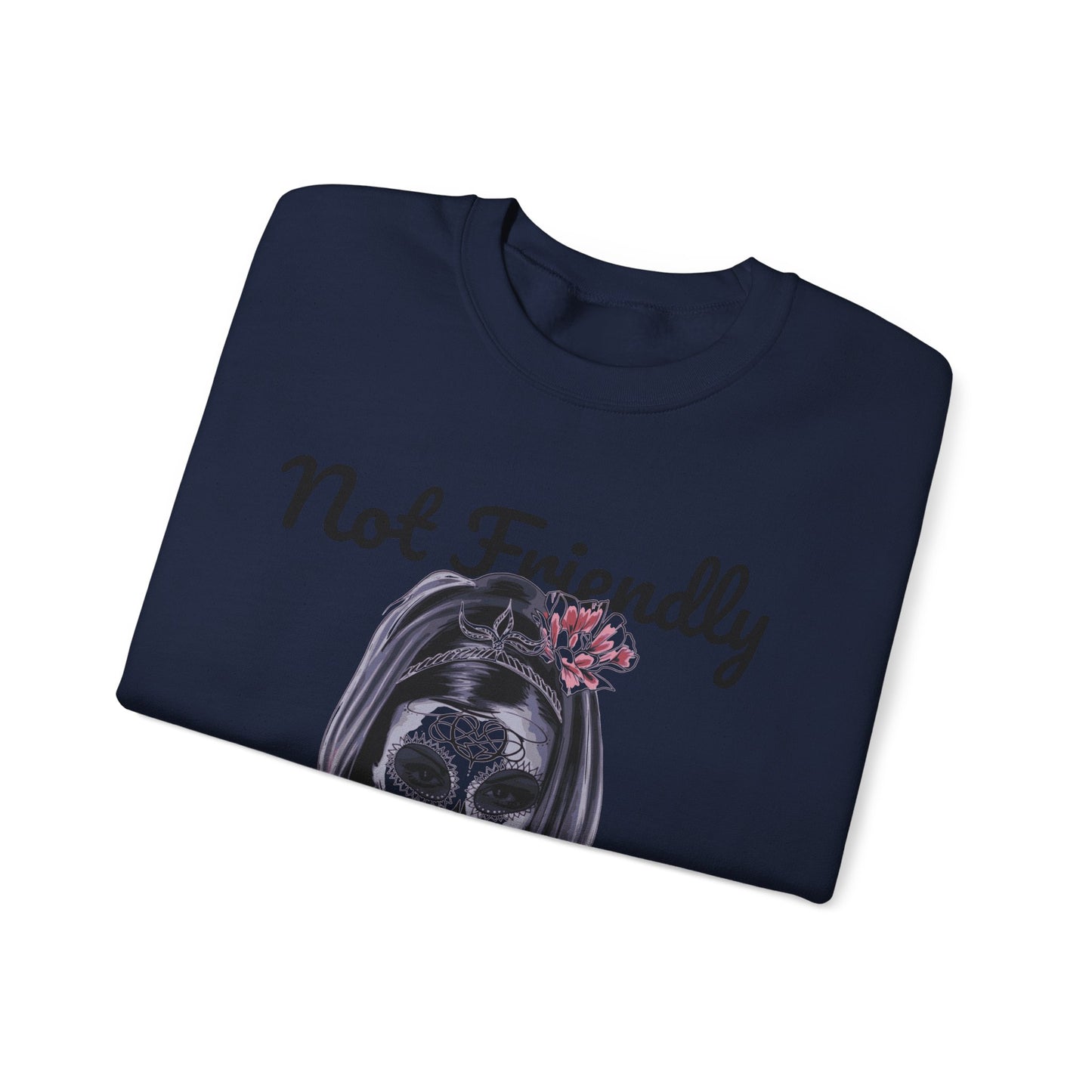 Edgy Skull Graphic Crewneck Sweatshirt | Halloween Gift, Casual Wear, Unisex Apparel, Cozy Sweatshirt, Unique Graphic Design
