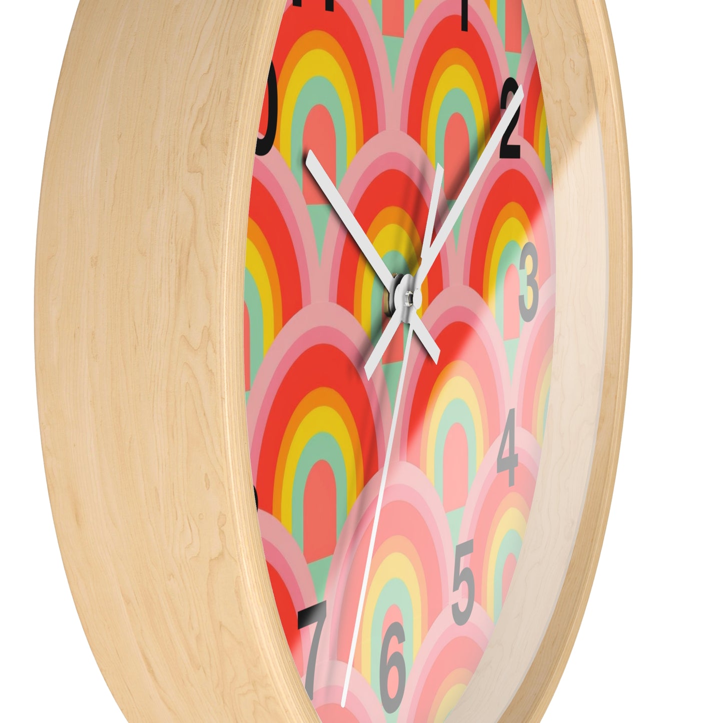 Vibrant rainbow  Wall Clock