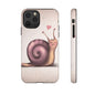 Cute Snail Phone Case — Pink Heart Cartoon Protective iPhone Cover