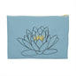 Lotus Pattern Accessory Pouch - Zen Gift for Her, Makeup Bag
