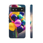 Colorful Balloon Tough Phone Case — Vibrant Party Balloons Protective Cover