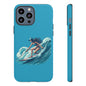 Surfing Phone Case, Coastal Vibes Phone Cover, Tough Cases for Beach Lovers, Ocean Art Phone Accessories, Summer Gift Idea