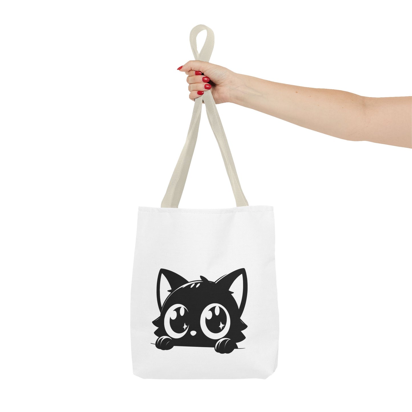 Adorable Cat Face Tote Bag | Cute Kitten Shopping Bag