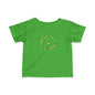Infant Peace Symbol Tee, Baby Shirt, Toddler T-Shirt, Cute Infant Apparel, Gift for New Parents, Kids' Fashion
