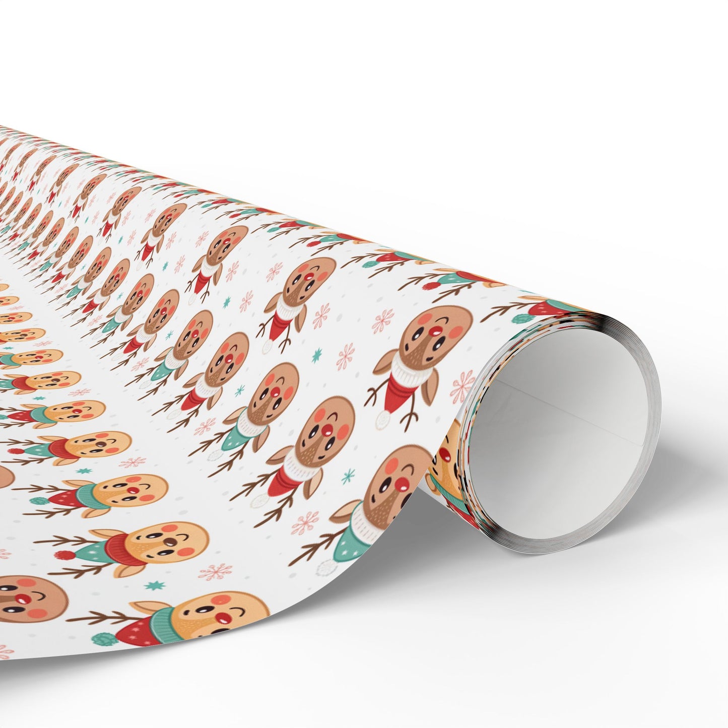 Gingerbread Pattern Wrapping Paper — Festive Holiday Gift Wrap (Roll)